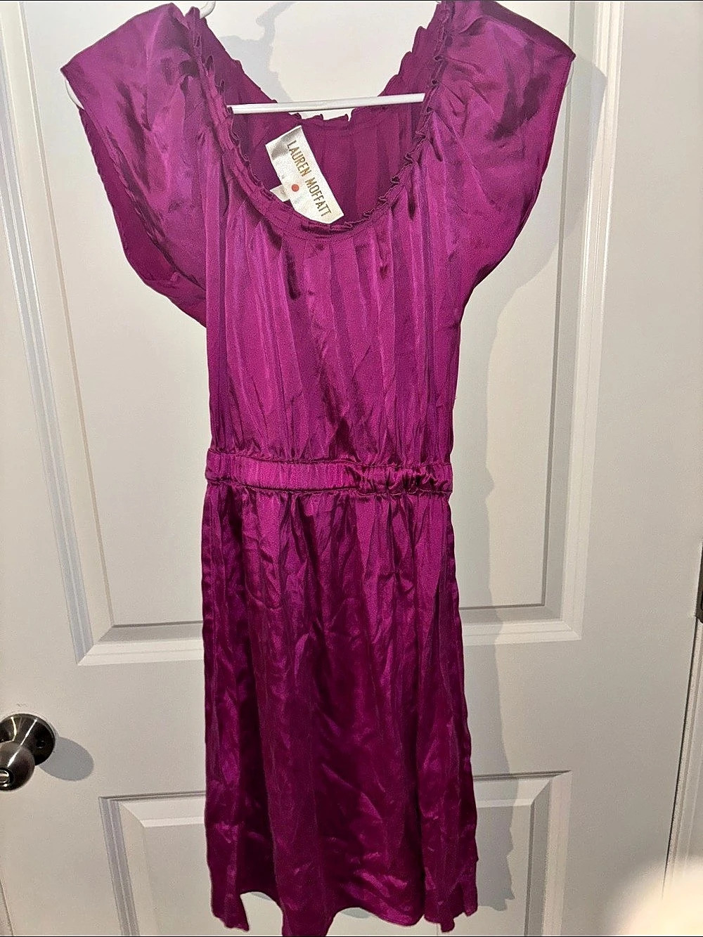 Lauren Moffatt Purple Mini Dress Size 2 Like New